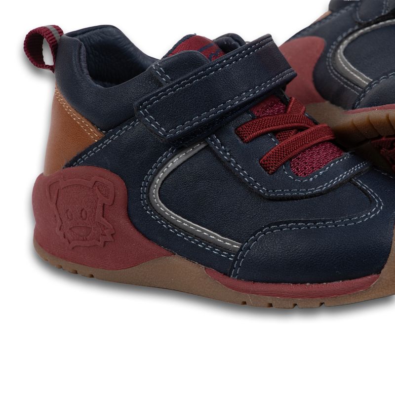 Zapato-Clasico-Bebe-Niño-Azul-Marino-Pillin
