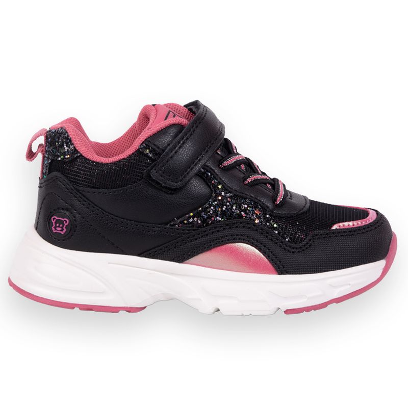 Zapatillas-Urbana-Bebe-Niña-Negro-Pillin