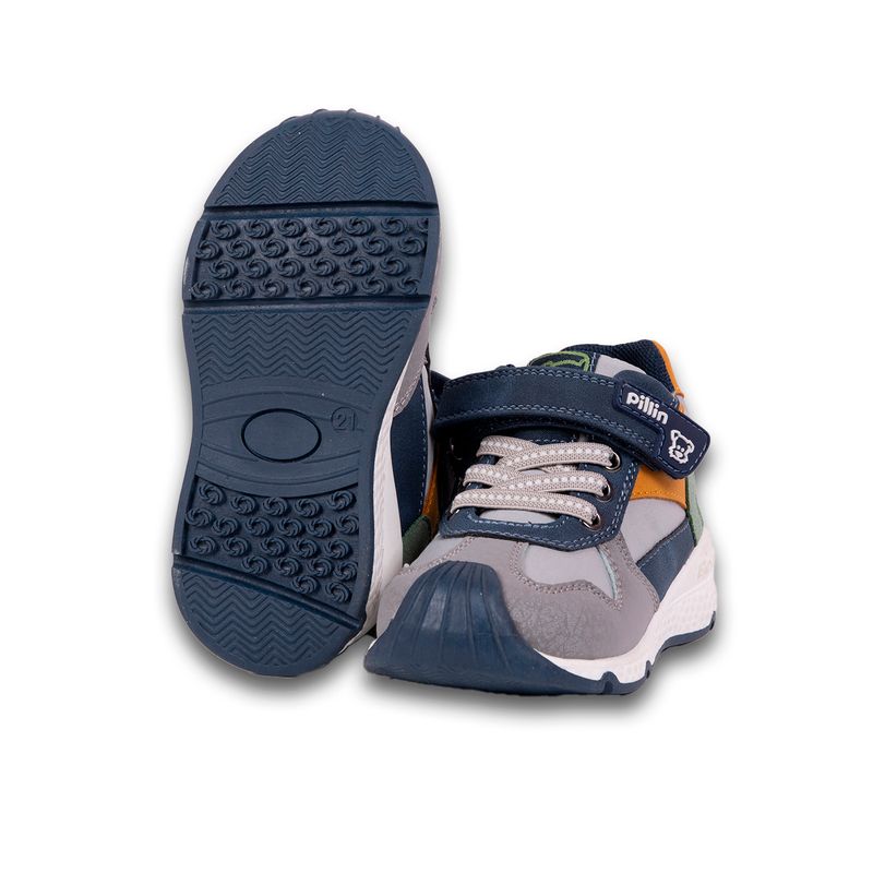 Zapatillas-Urbana-Bebe-Niño-Gris-Pillin
