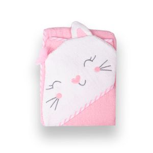 Salida de Baño Terry Bebé Niña Rosado
