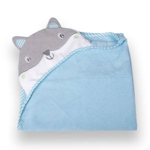 Salida de Baño con 5 toallitas Bebé Niño Celeste
