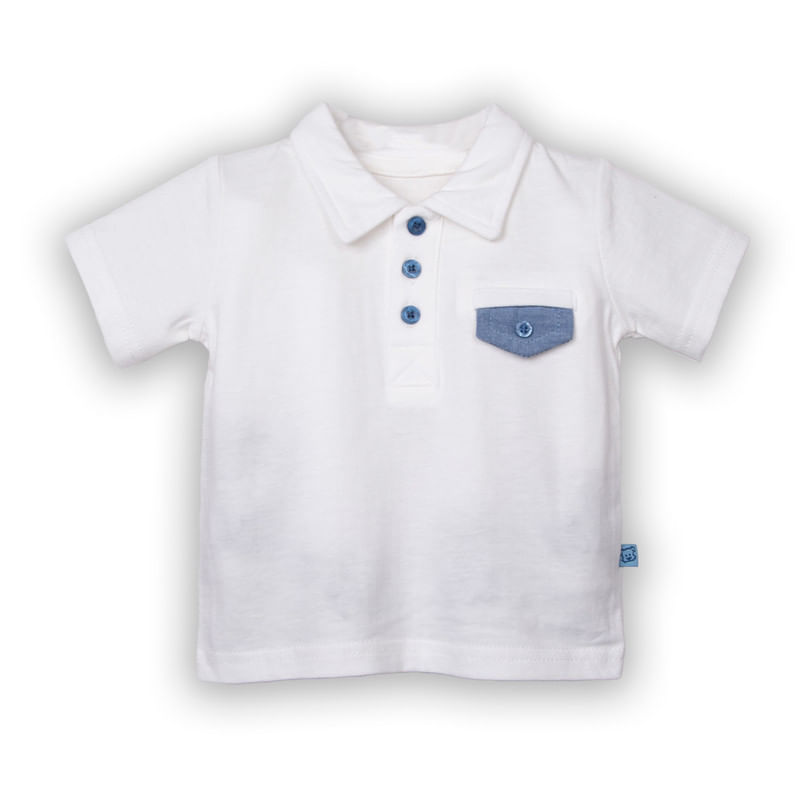 Polera Bebe Niño Blanco