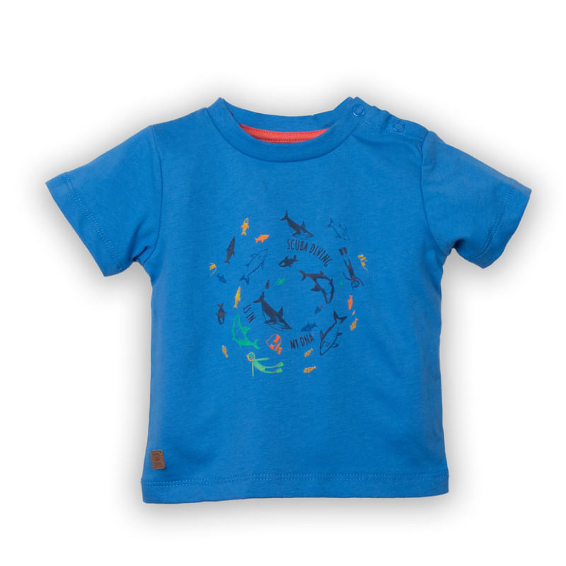 Polera Bebe Niño Azul