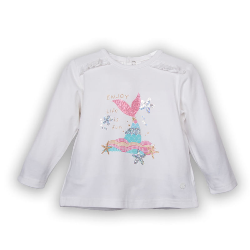 Polera Bebé Niña Blanco