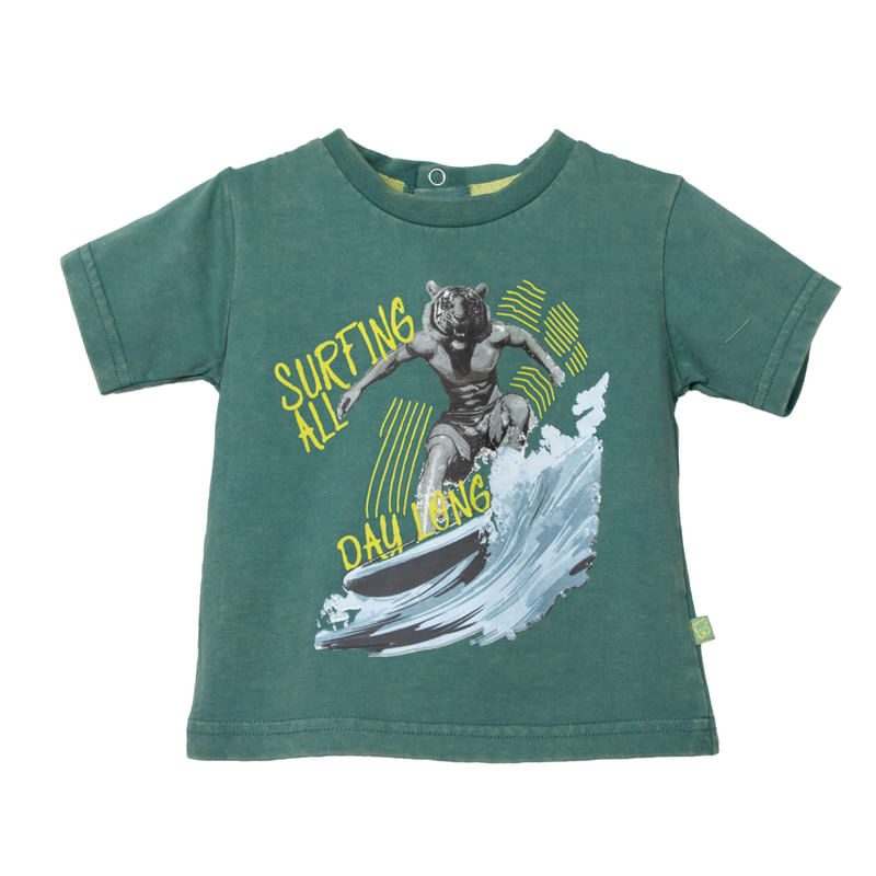 Polera Bebe Niño Verde
