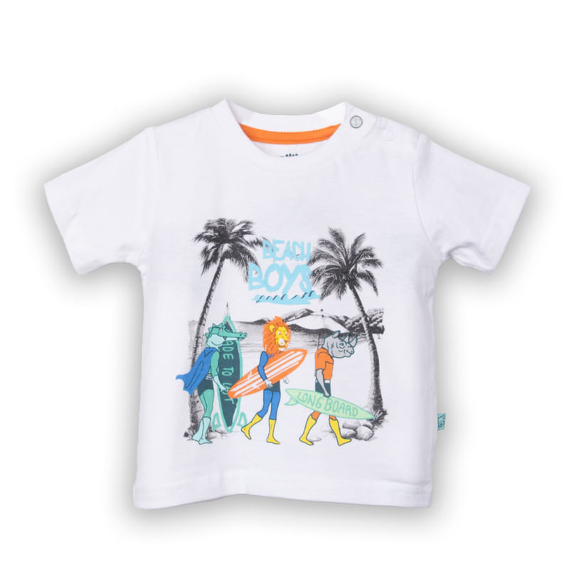 Polera Bebe Niño Blanco