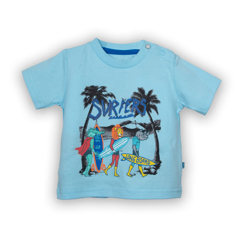 Polera Bebe Niño Celeste