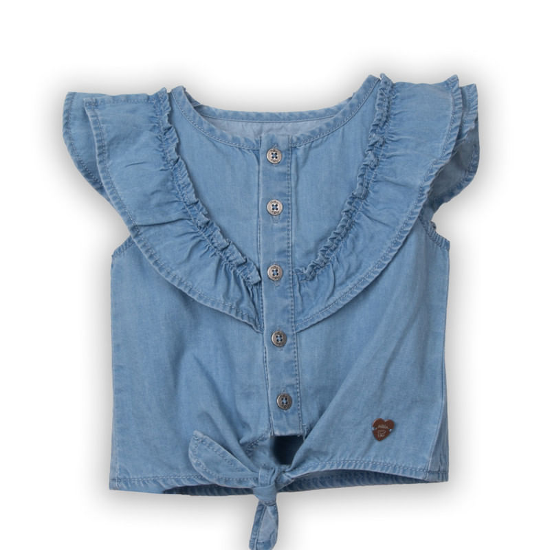 Blusa Bebé Niña Denim
