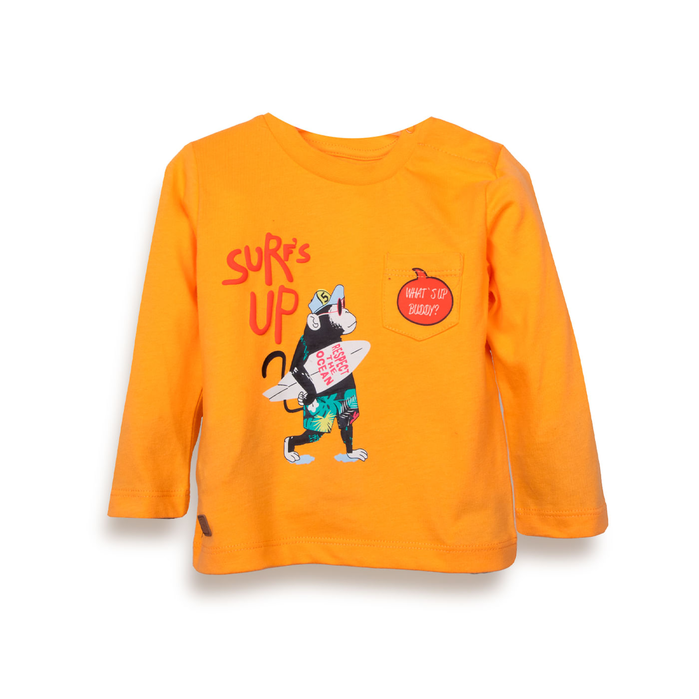 Polera Bebe Niño Naranjo